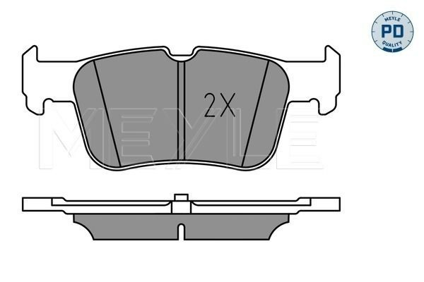  Задние тормозные колодки Ford Fusion 