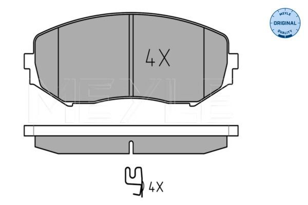 Колодки дисковые  Meyle 0252434617W цена, от 27.15 USD