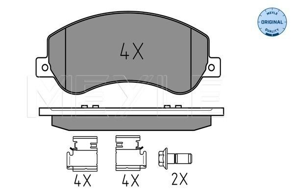 Колодки передние на Volkswagen AMAROK  2HA, 2HB, S1B, S6B, S7A, S7B