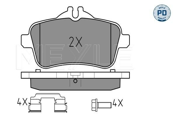 Колодки тормозные дисковые комплект на Mercedes GL  X166