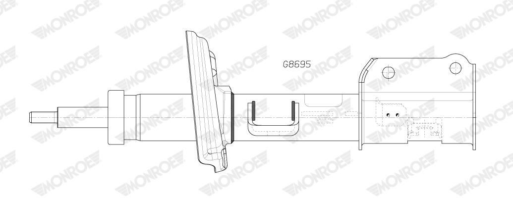 G8695 Monroe Амортизатор передней подвески правый