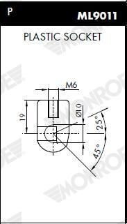 Амортизатор капота газовый Monroe ML5706 цена, от 7.98 USD
