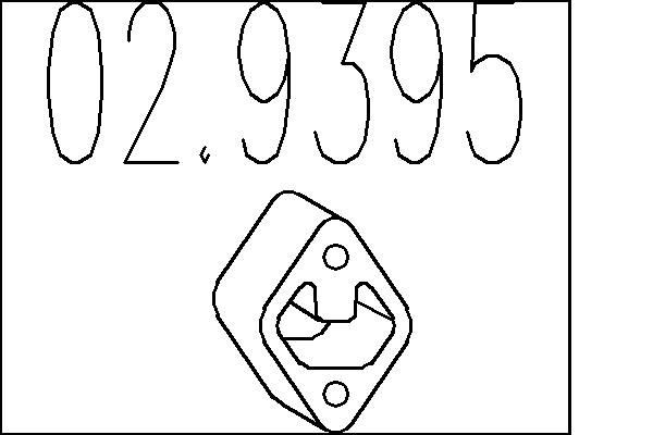 029395 MTS Крепление глушителя