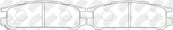 Задние дисковые колодки Toko cars T2216001