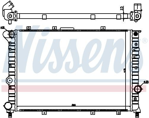 Радиатор охлаждения Nissens 60044