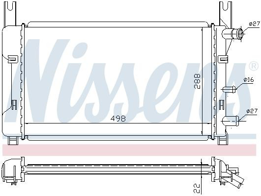 Купить 320908A1 Polcar Радиатор водяной