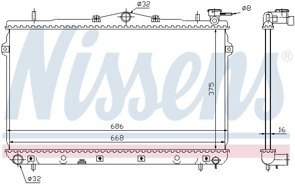 62298 Nissens Радиатор основной