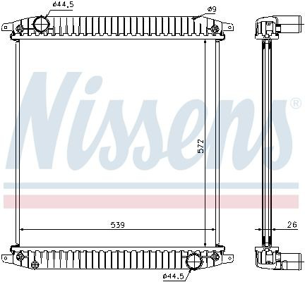 62341A Nissens Радиатор основной