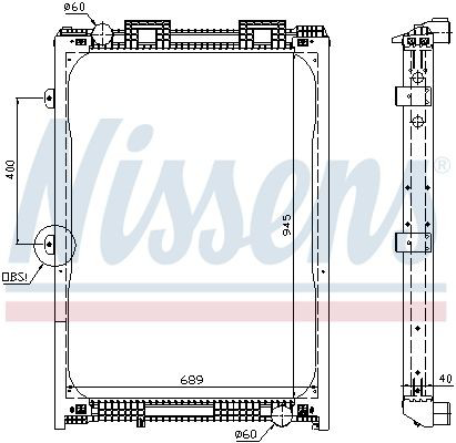 62870A Nissens Радиатор основной