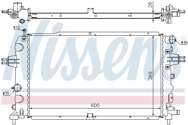 Радиатор 63111A Nissens
