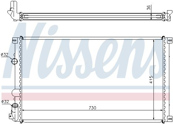 Радиатор 63761 Nissens