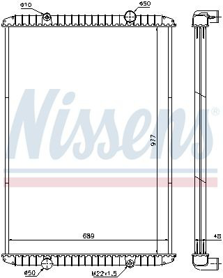 637750 Nissens Радиатор основной