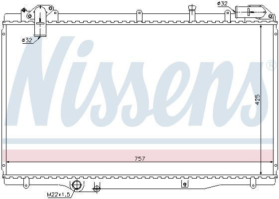 Радиатор охлаждения двигателя Nissens 63791 цена, от 164.71 USD