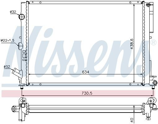 Радиатор 6025310088 Renault (RVI)