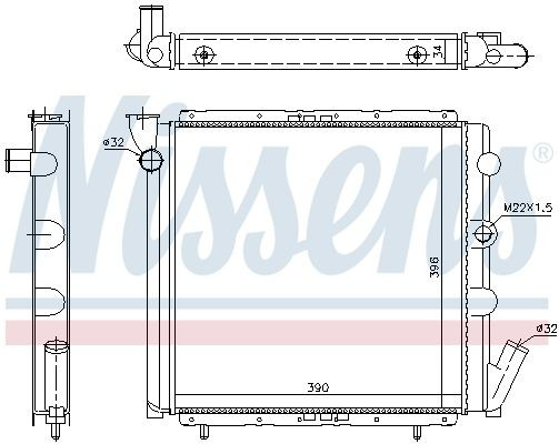 63934A Nissens Радиатор основной
