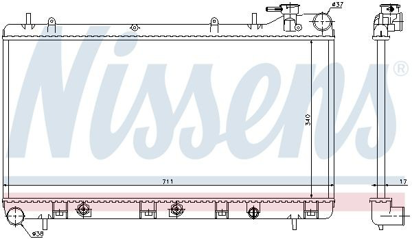 64186 Nissens Радиатор основной