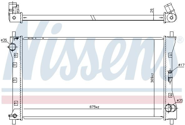 Радиатор охлаждения Nissens 64256