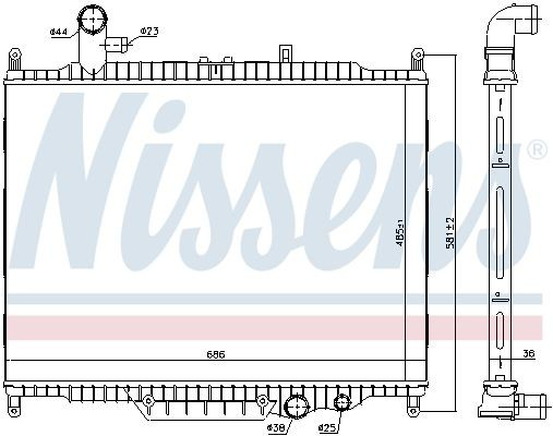 64332 Nissens Радиатор основной