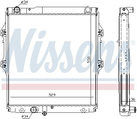 Радиатор охлаждения Nissens 64698