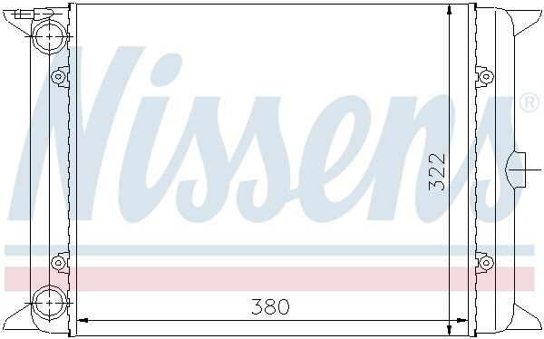 Радиатор охлаждения двигателя Nissens 65140 цена, от 93.71 USD