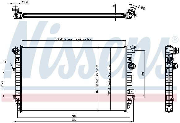 Радиатор охлаждения Nissens 65335