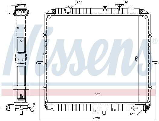 66622 Nissens Радиатор основной