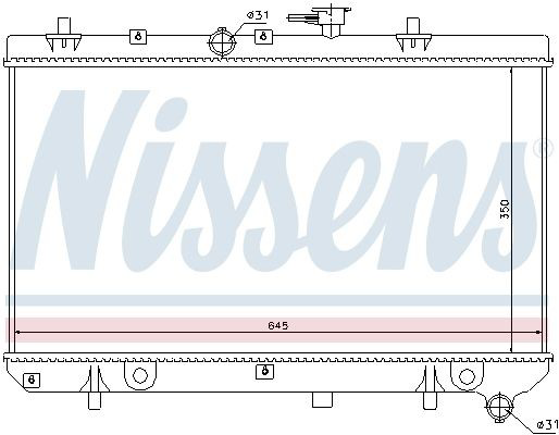 66665 Nissens Радиатор основной