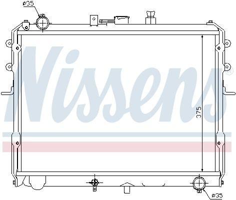 67358 Nissens Радиатор основной