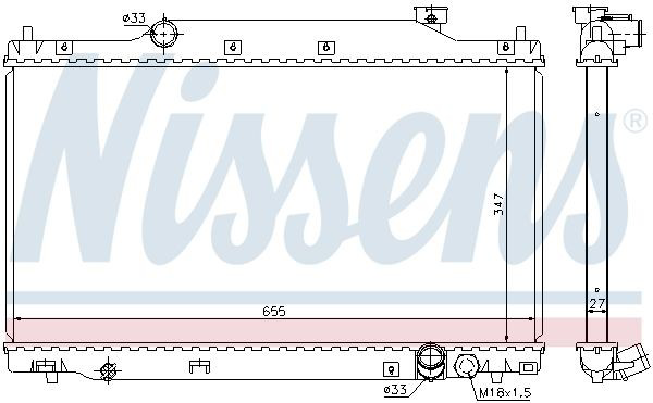 Радиатор охлаждения двигателя Polcar 3825083 цена, от 58.78 USD