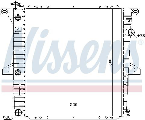 Радиатор охлаждения двигателя Nissens 69203 цена, от 179.41 USD