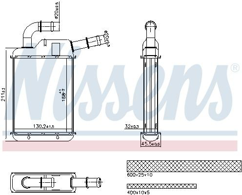 NIS707279 Nissens Отопление кузова заднее