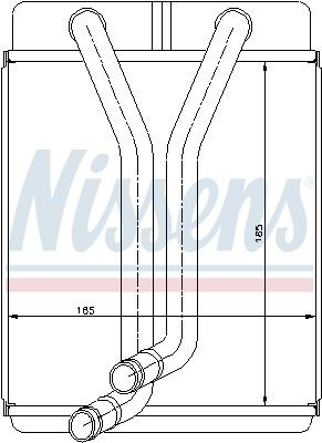 Радиатор печки 77501 Nissens