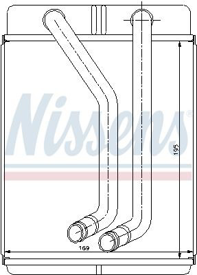Радиатор отопителя Nissens 77507