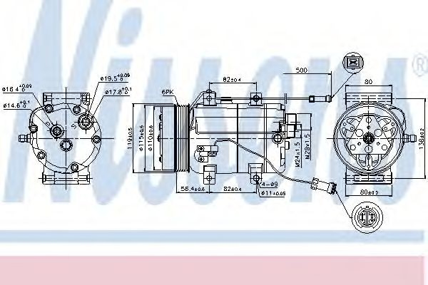 Насос кондиционера Nissens 89452