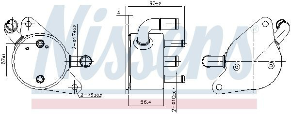 Радиатор охлаждения АКПП 91284 Nissens