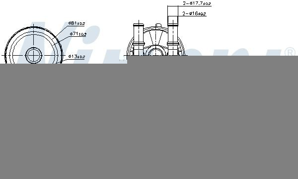 Радиатор охлаждения, АКПП/КПП Nissens 91506 цена, от 246.37 USD