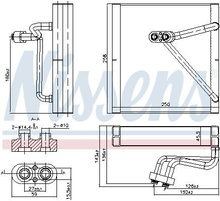 Радиатор испарителя кондиционера Nissens 92353 цена, от 181.77 USD