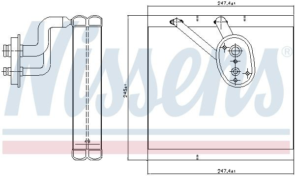 Радиатор испарителя кондиционера Polcar 90X2P81 цена, от 95.95 USD