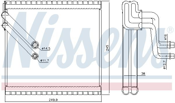 Испаритель кондиционера 92409 Nissens