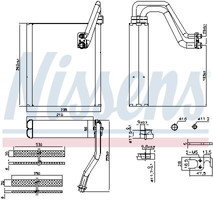 Радиатор испарителя кондиционера Nissens 92427 цена, от 118.89 USD
