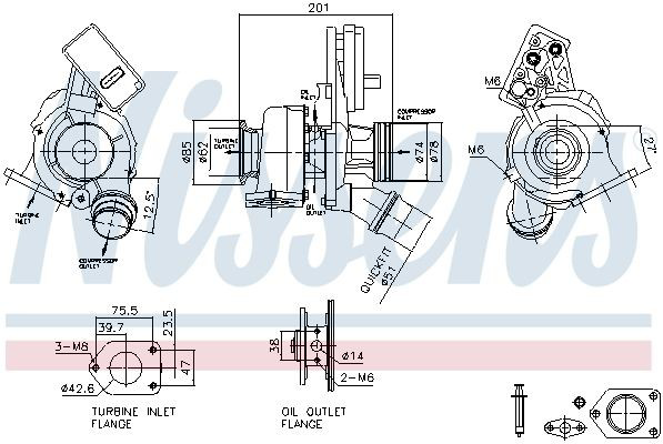 Турбокомпрессор Nissens 93519