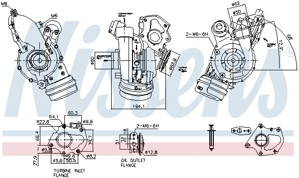 Турбина 1441100Q3B Nissan/Infiniti