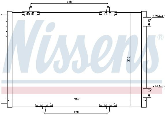 Радиатор кондиционера 940055 Nissens