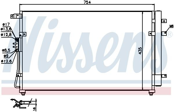 Купить 940269 Nissens Радиатор системы охлаждения кондиционера
