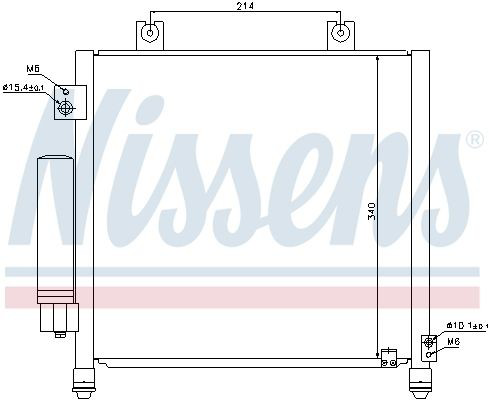 Конденсатор кондиционера Nissens 940302 цена, от 175.90 USD