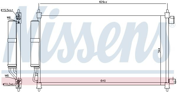 Конденсатор кондиционера Nissens 940382 цена, от 90.45 USD