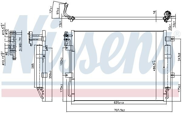 Купить 940406 Nissens Радиатор системы охлаждения кондиционера