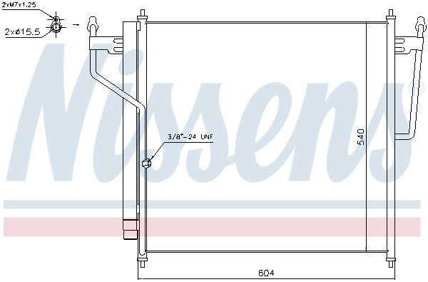 Конденсатор кондиционера Nissens 940503 цена, от 176.28 USD
