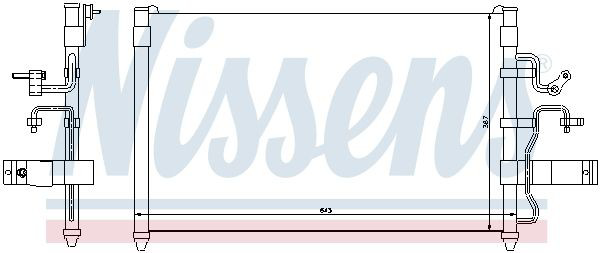 Конденсатор кондиционера Nissens 94413 цена, от 99.13 USD
