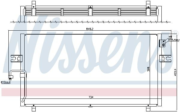 Конденсатор кондиционера Nissens 94499 цена, от 117.48 USD